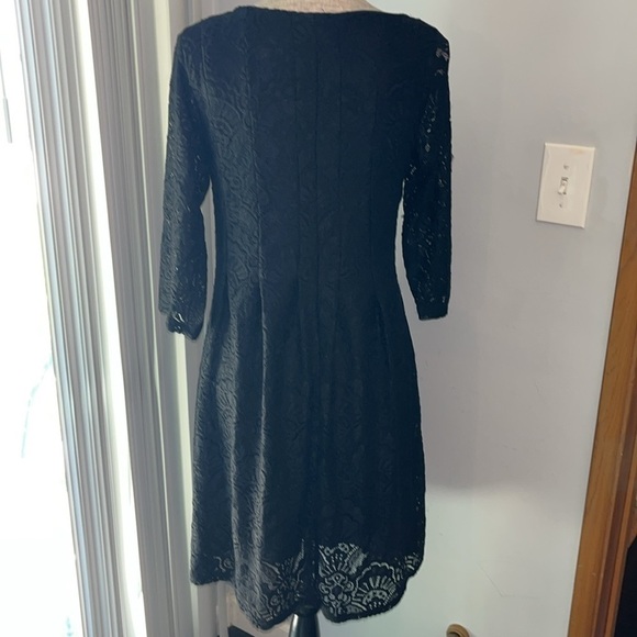 Ny Collections Size Large , NY Collection Black  Lace Dress XLAD0228 - Picture 3 of 5